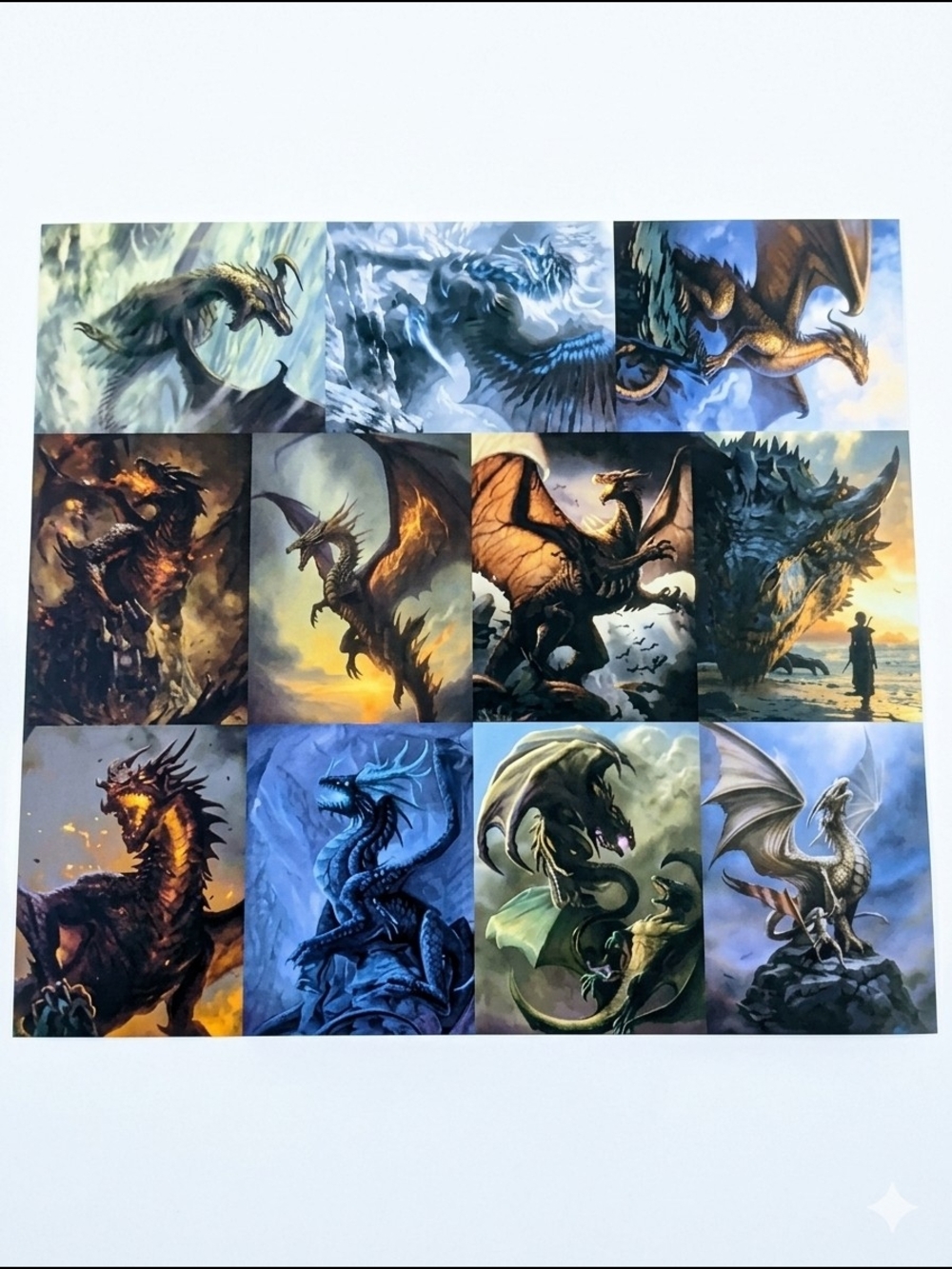 30 Pcs Dark Fantasy Dragon Sticker Pack | Unique Mythical Gothic Decals Nwot